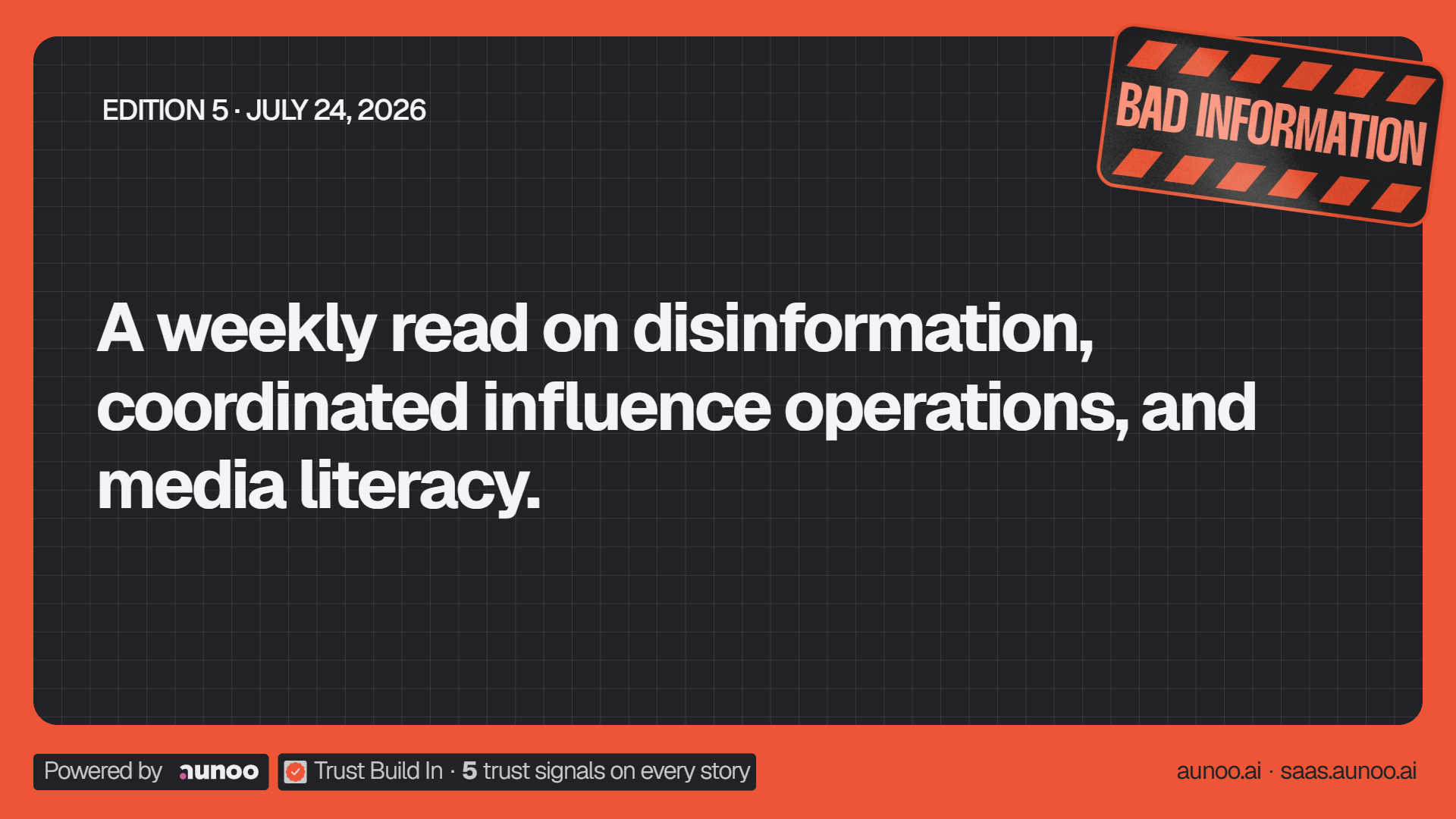 Disinformation & Influence Operations Weekly #5