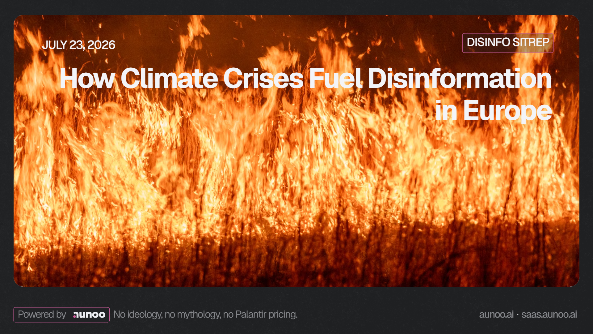 How Climate Crises Fuel Disinformation in Europe